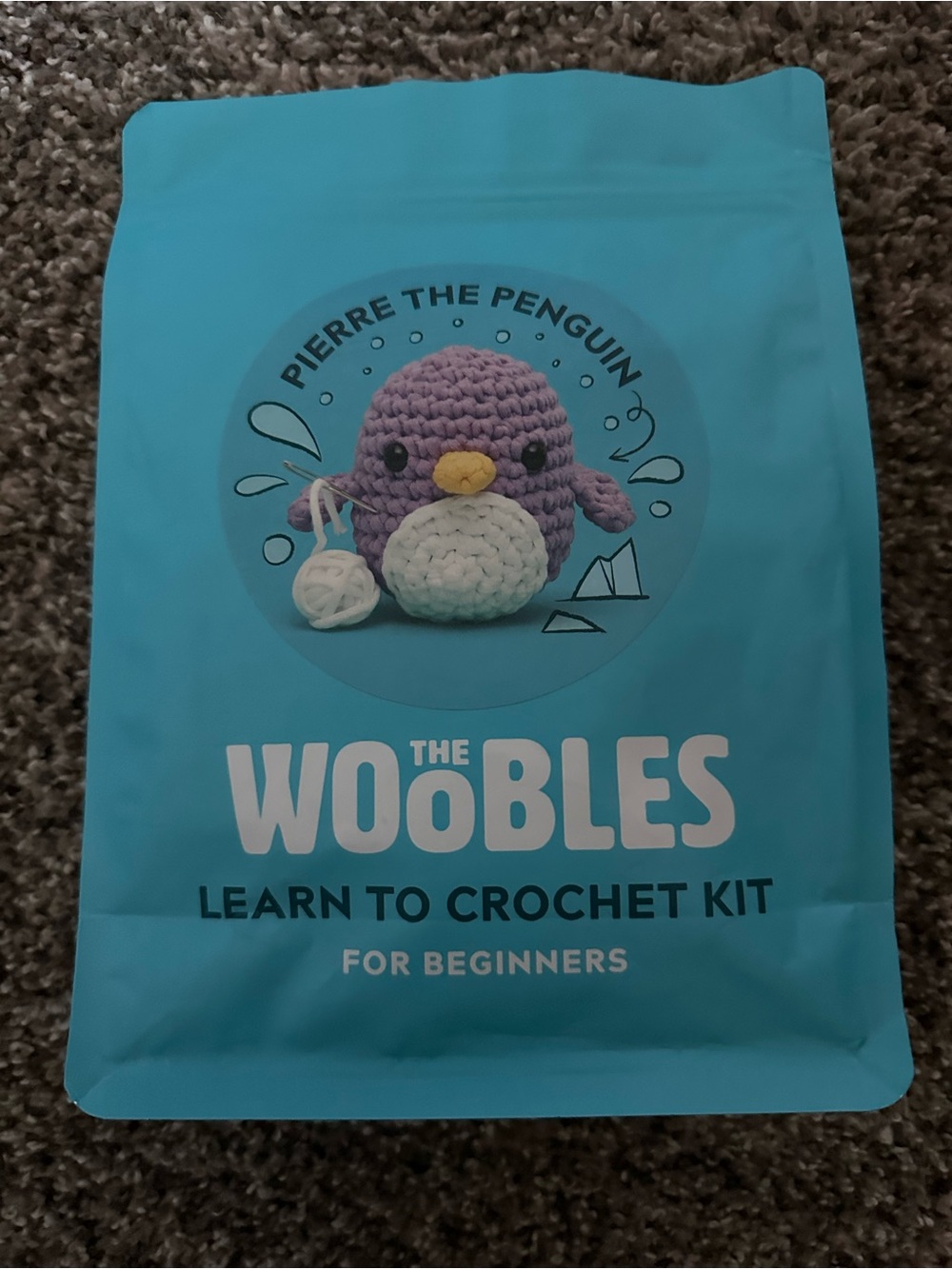 The Woobles Purple Pierre the Penguin Crochet Kit